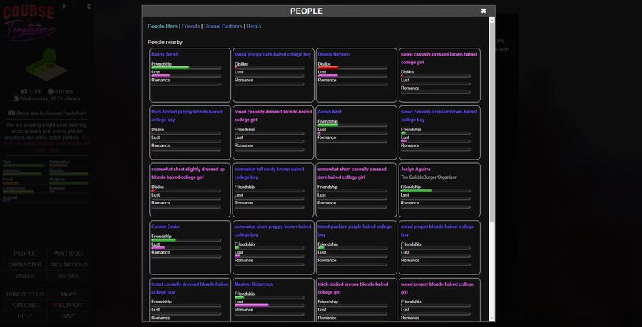 Course of Temptation Mods